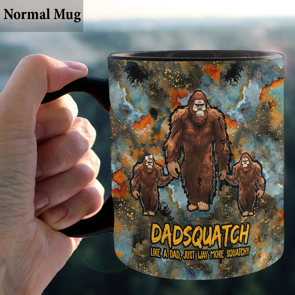 Dadsquatch More Squatchy - Personalized Father Mug