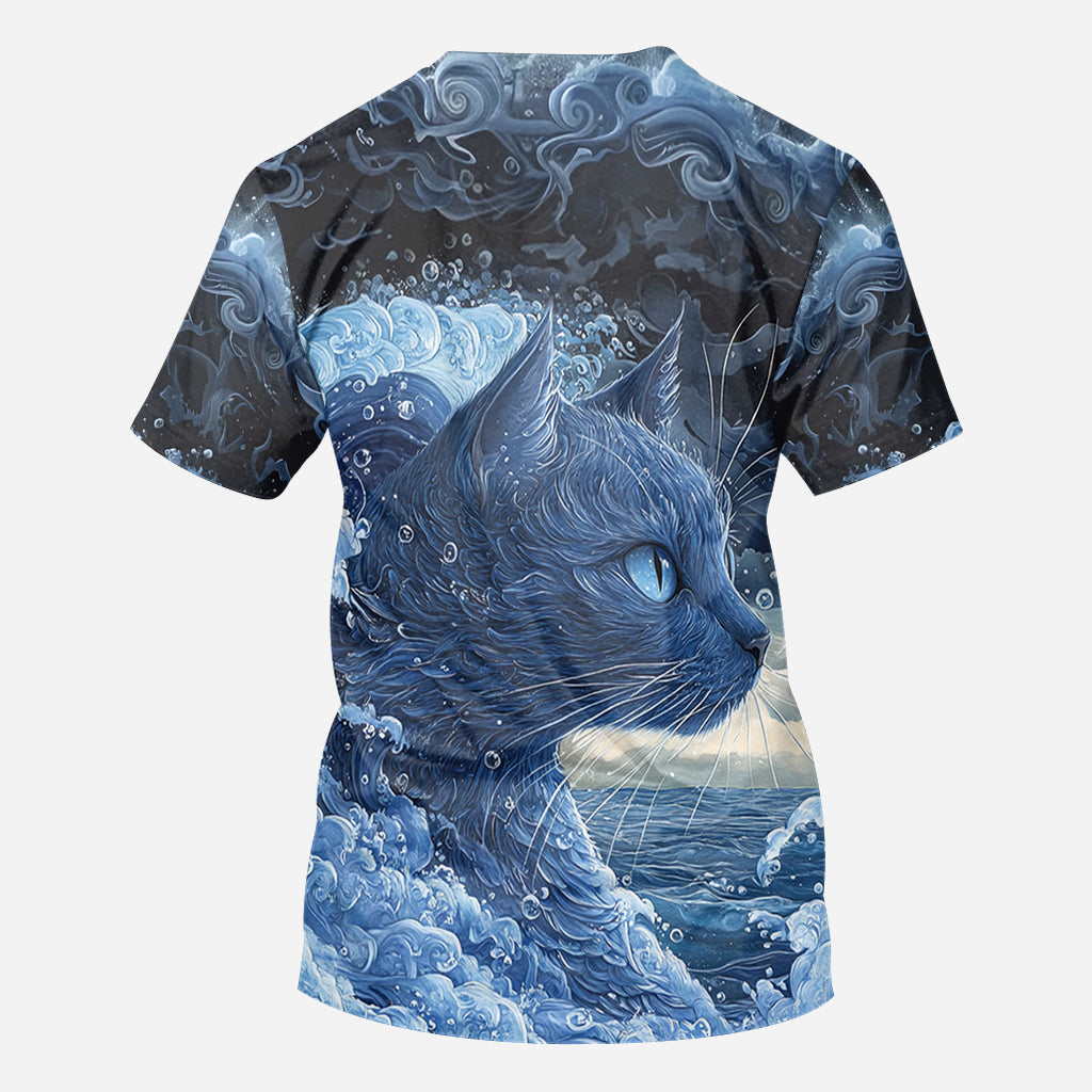 The Blue Cat Wave - Cat All Over Shirt