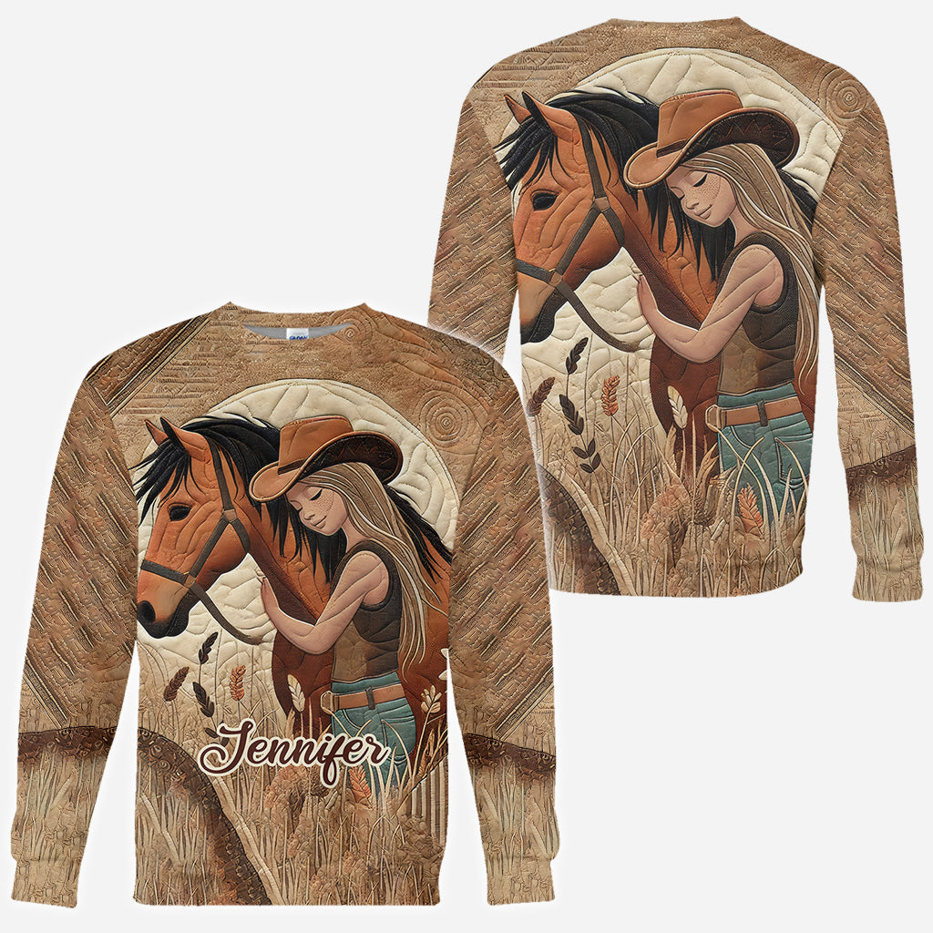 Amoureux des chevaux - T-shirt personnalisé avec motif cheval