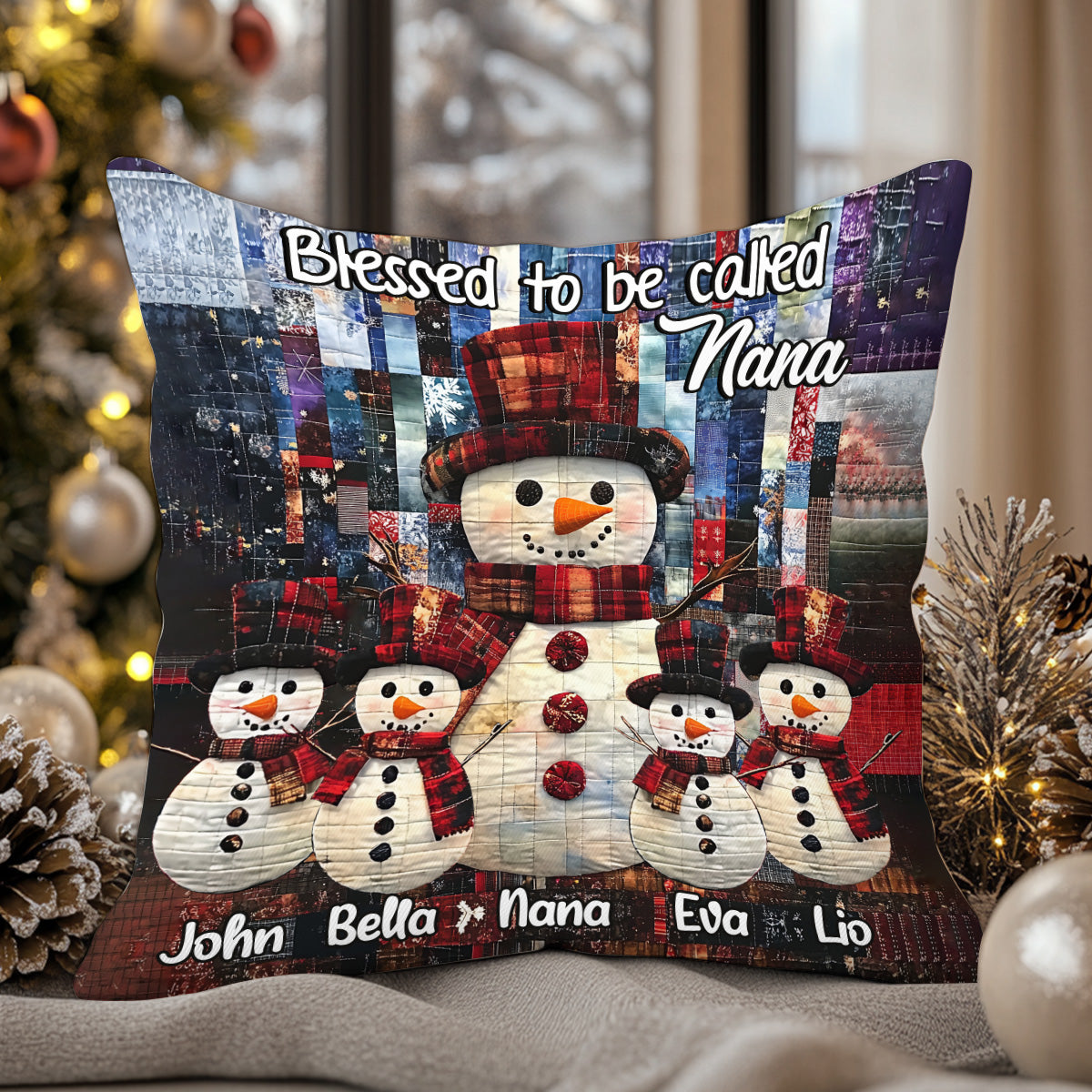 Blessed to Be Called - Personalized Grandma Throw Pillow