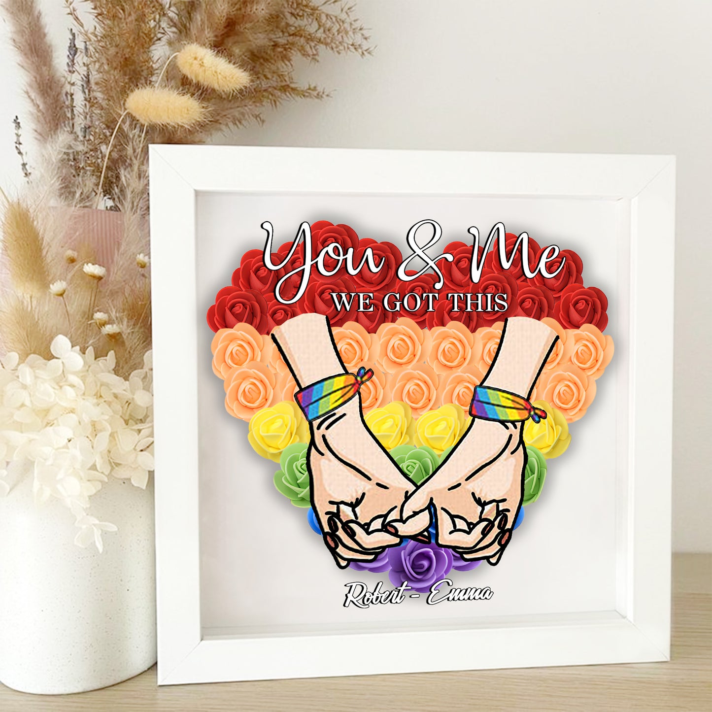 On s'en occupe - Boîte à fleurs personnalisée pour le soutien LGBT