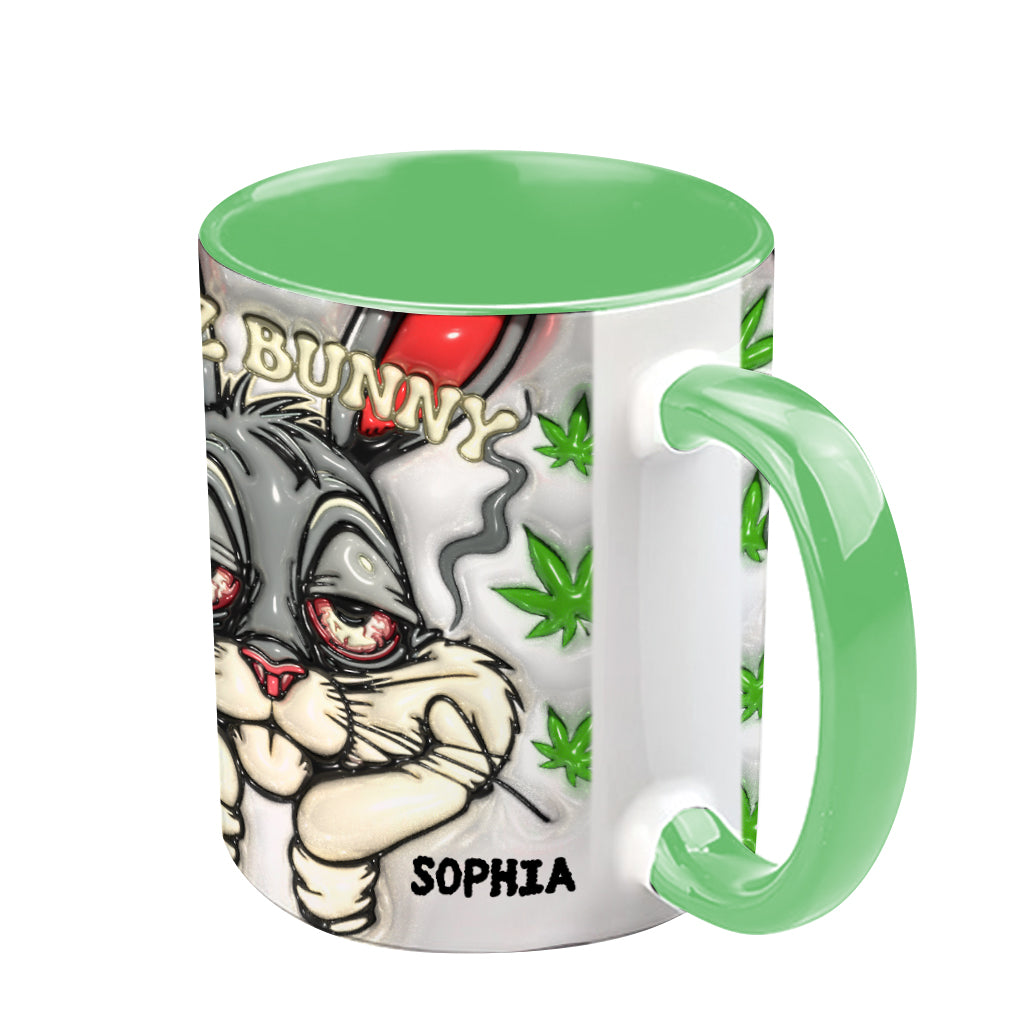 Dope Bunny – Personalisierter Becher mit Weed-Akzent