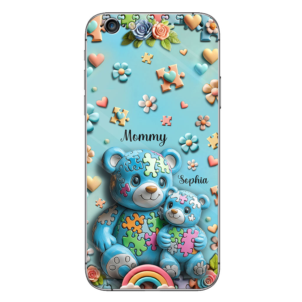 Mama Bear - Personalized Autism Awareness Phone Case