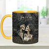 You &amp; Me - Personalized Skull Accent Mug