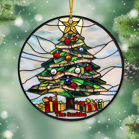 Frohe Weihnachten – Personalisierter transparenter Familienschmuck