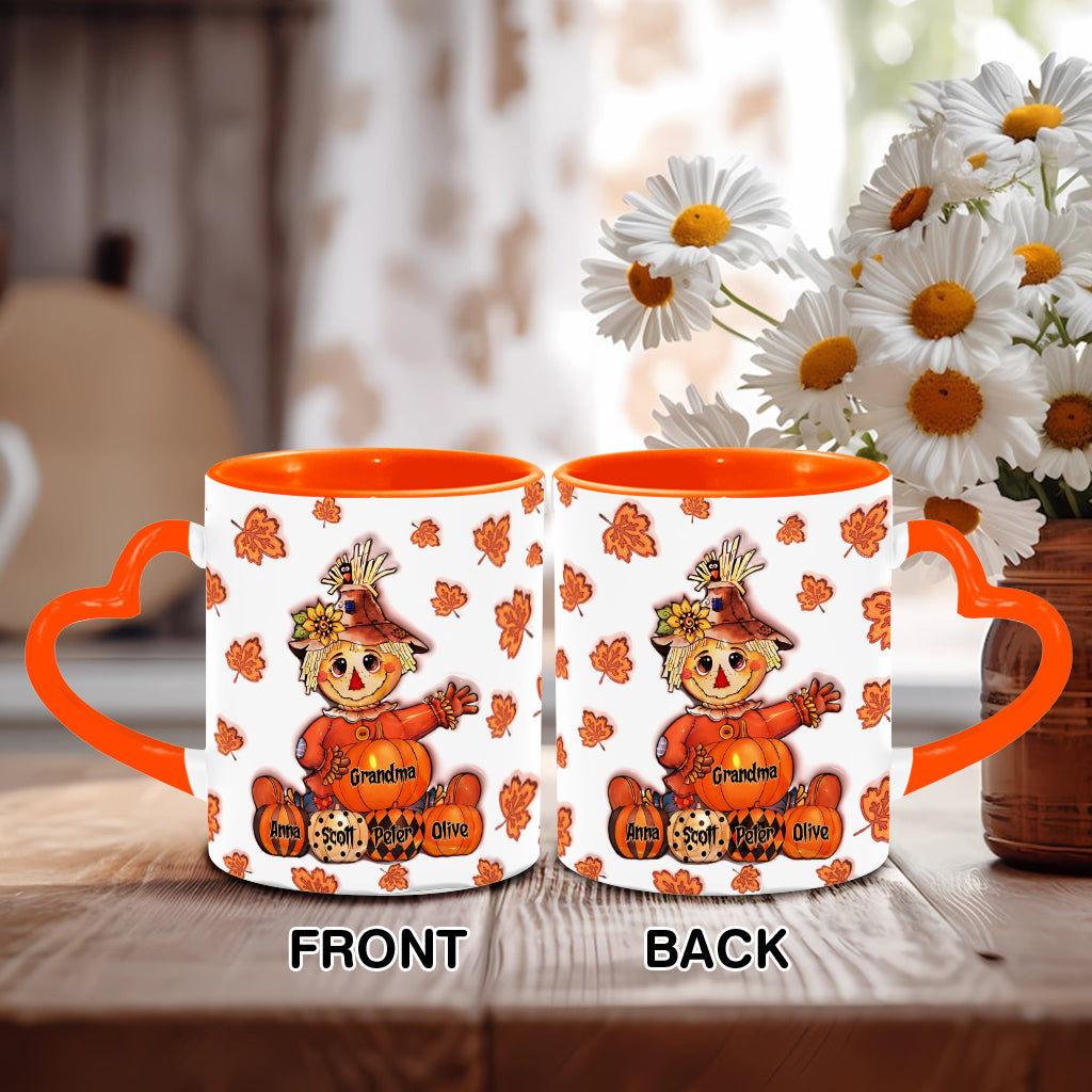 Oma Herbst - Personalisierte Oma Herzgriff-Tasse