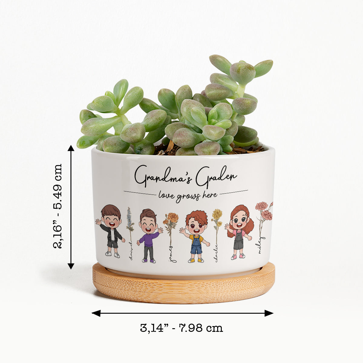 Grandma's Garden - Personalized Grandma Ceramic Plant Pot