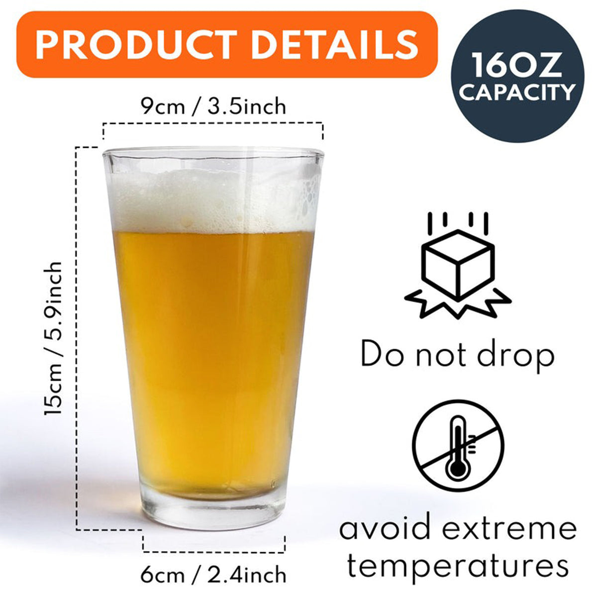 Reasons To Drink - Personalized Father Beer Glass