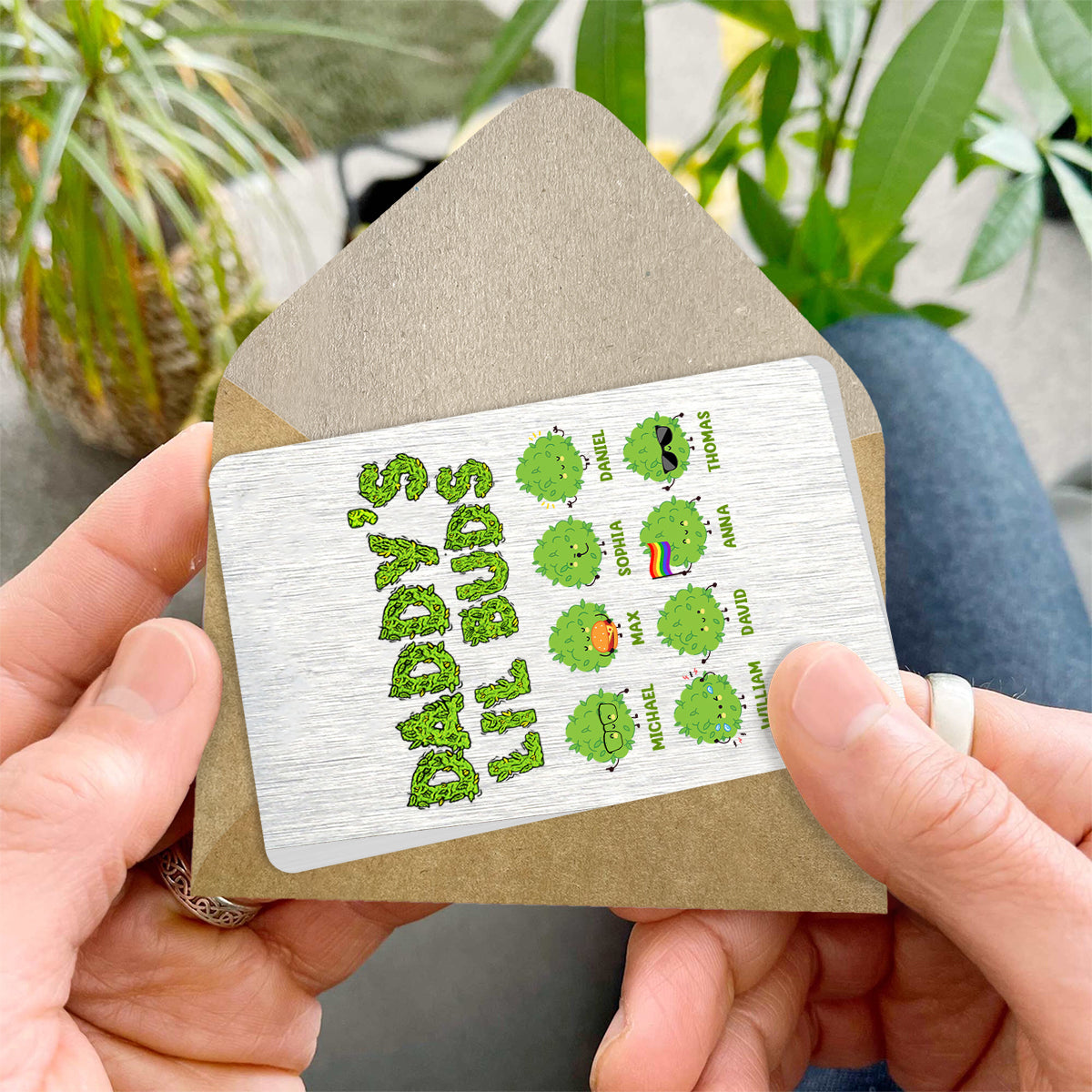 Dopest Dad Ever - Personalized Father Wallet Insert Card