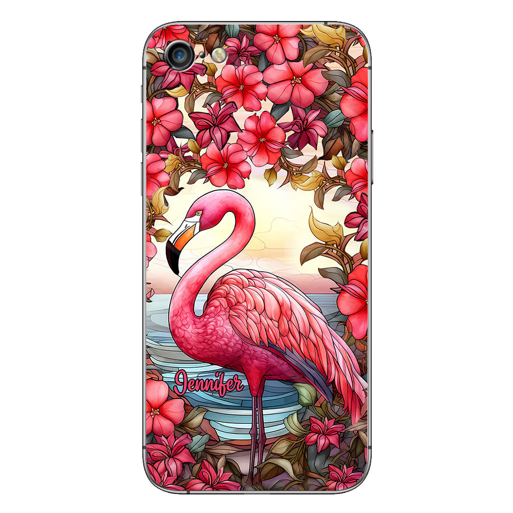 Love Flamingos - Personalized Flamingo Phone Case