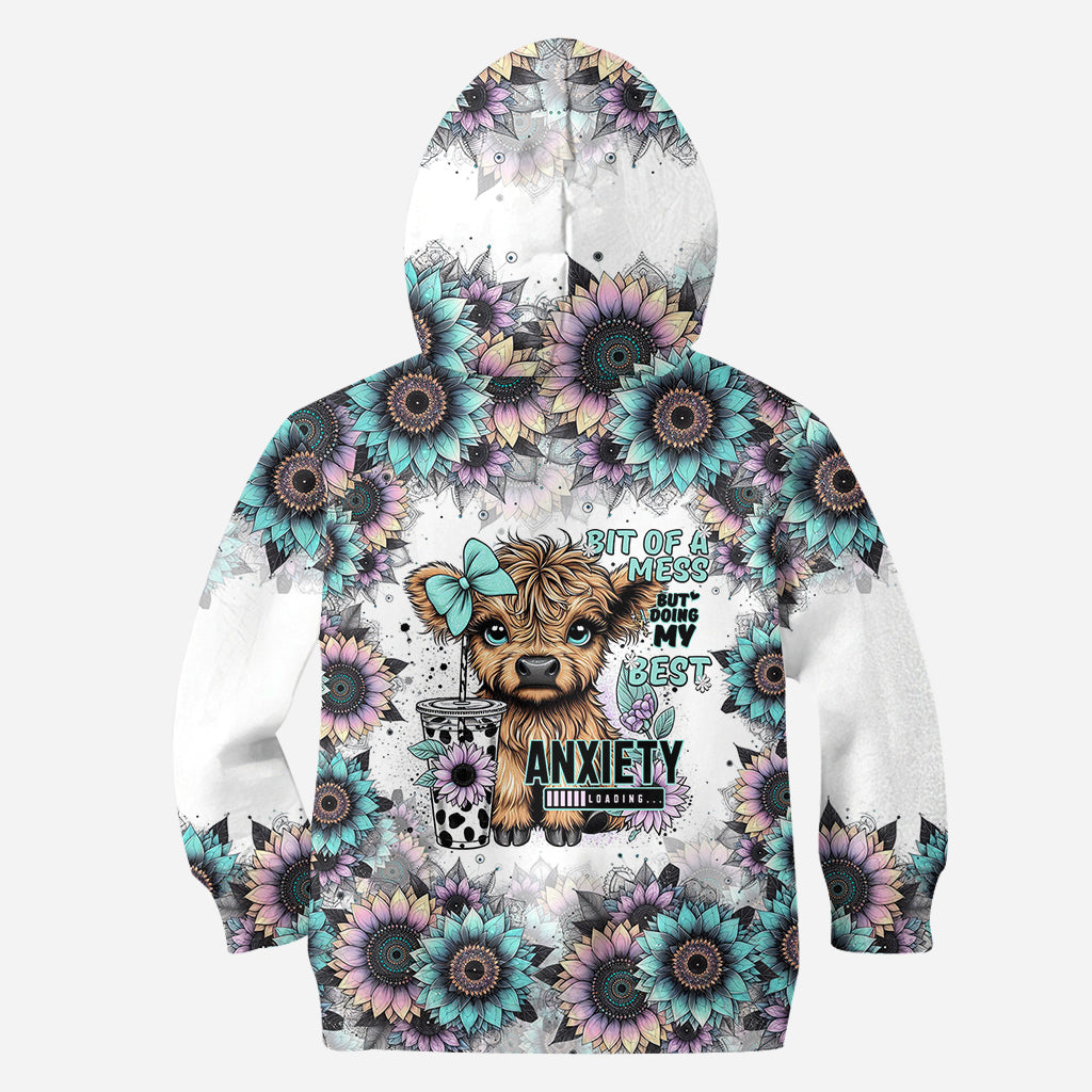 Ein bisschen chaotisch, aber ich gebe mein Bestes – personalisiertes Allover-Shirt