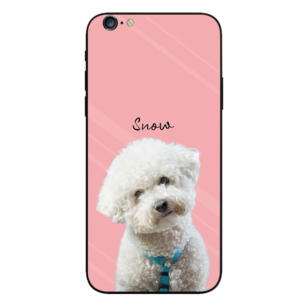 Lovely Dog Cat Pet Portrait - Personalized Dog Clear Phone Case