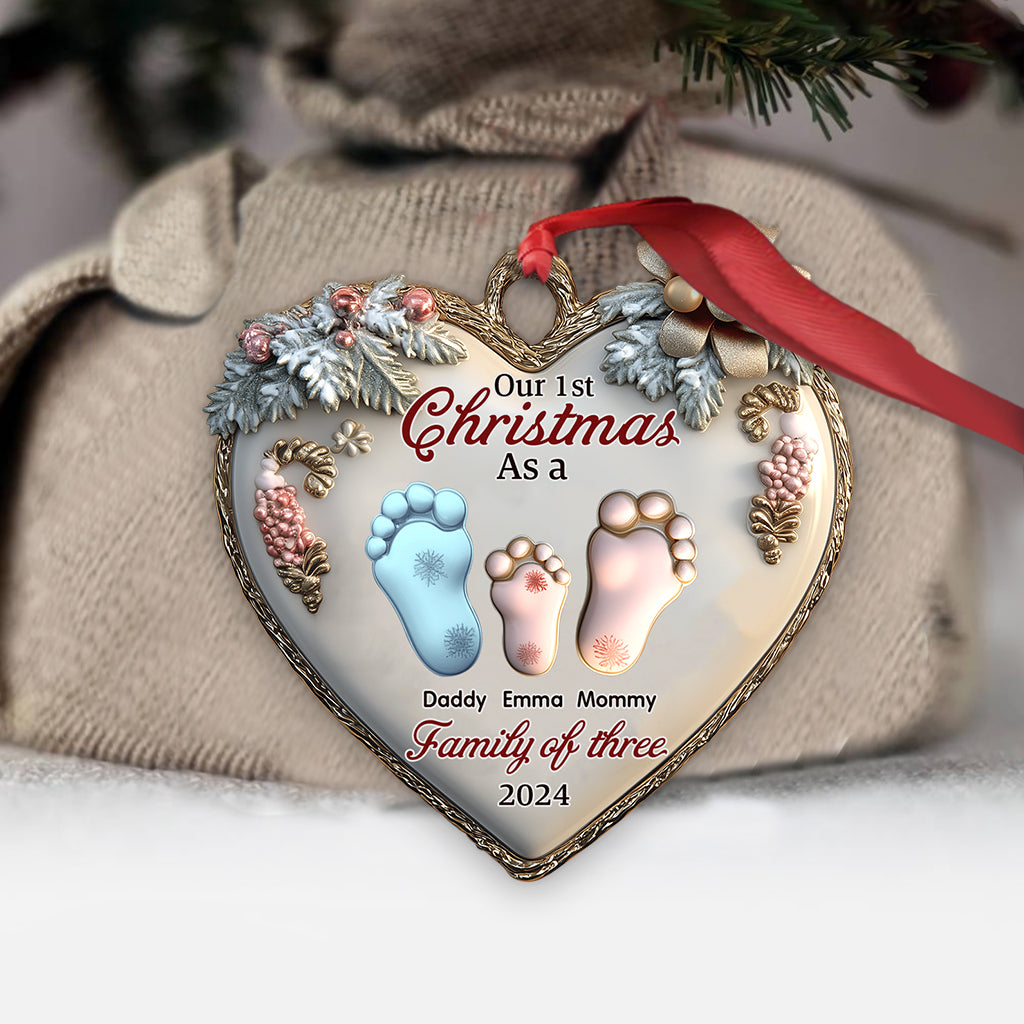 Our 1st Christmas Together - Personalized Family Ornament