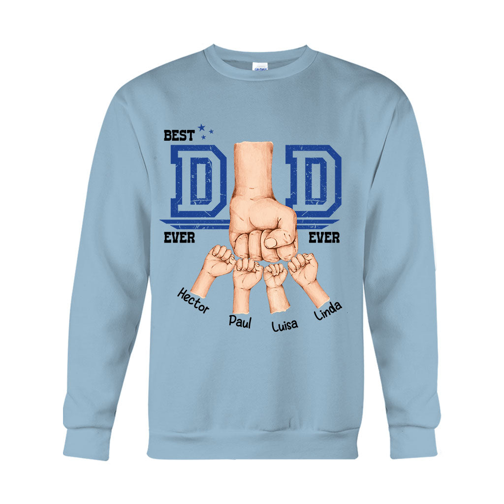 Daddy's Team Fist Bump - Personalized Father T-shirt And Hoodie