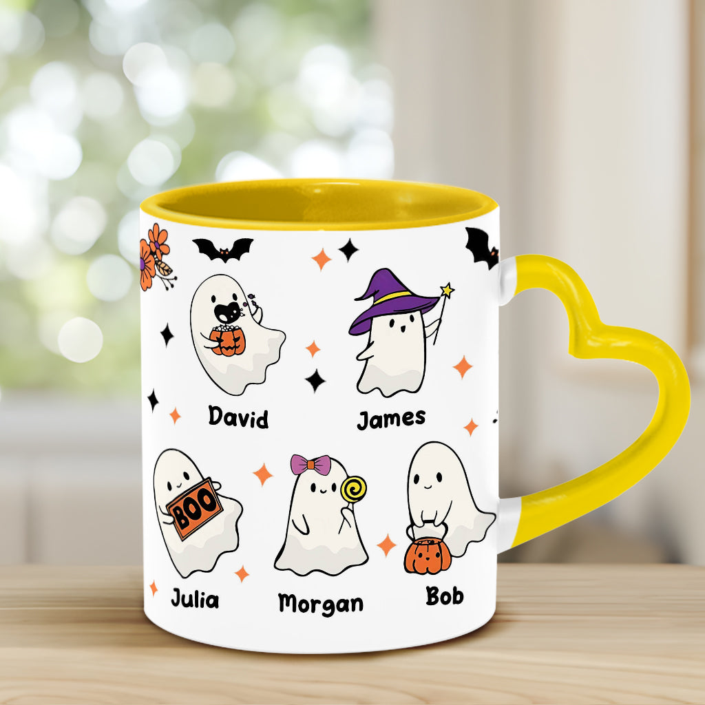 Nana's Boo Crew – Personalisierte Tasse mit Herzgriff für Oma