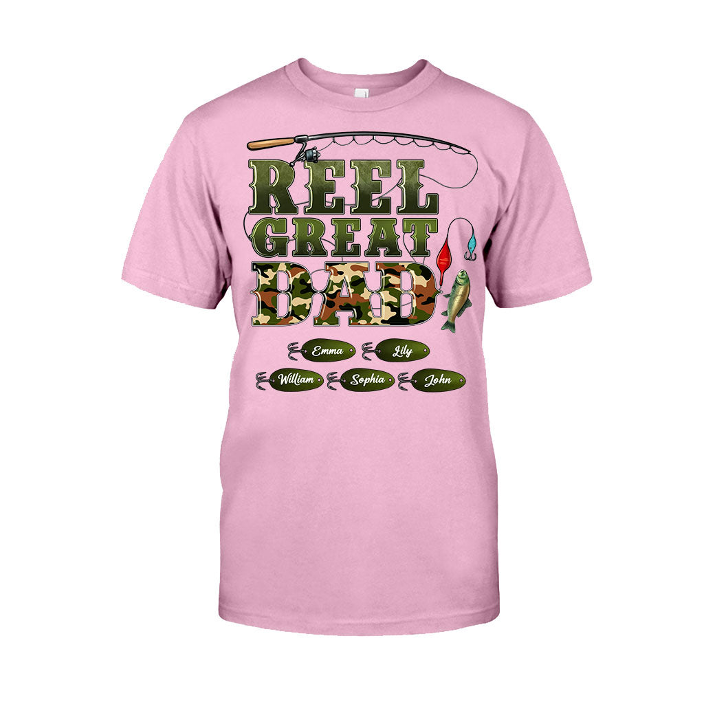 Western Reel Great Dad Camouflage - Personalized Father T-shirt And Hoodie