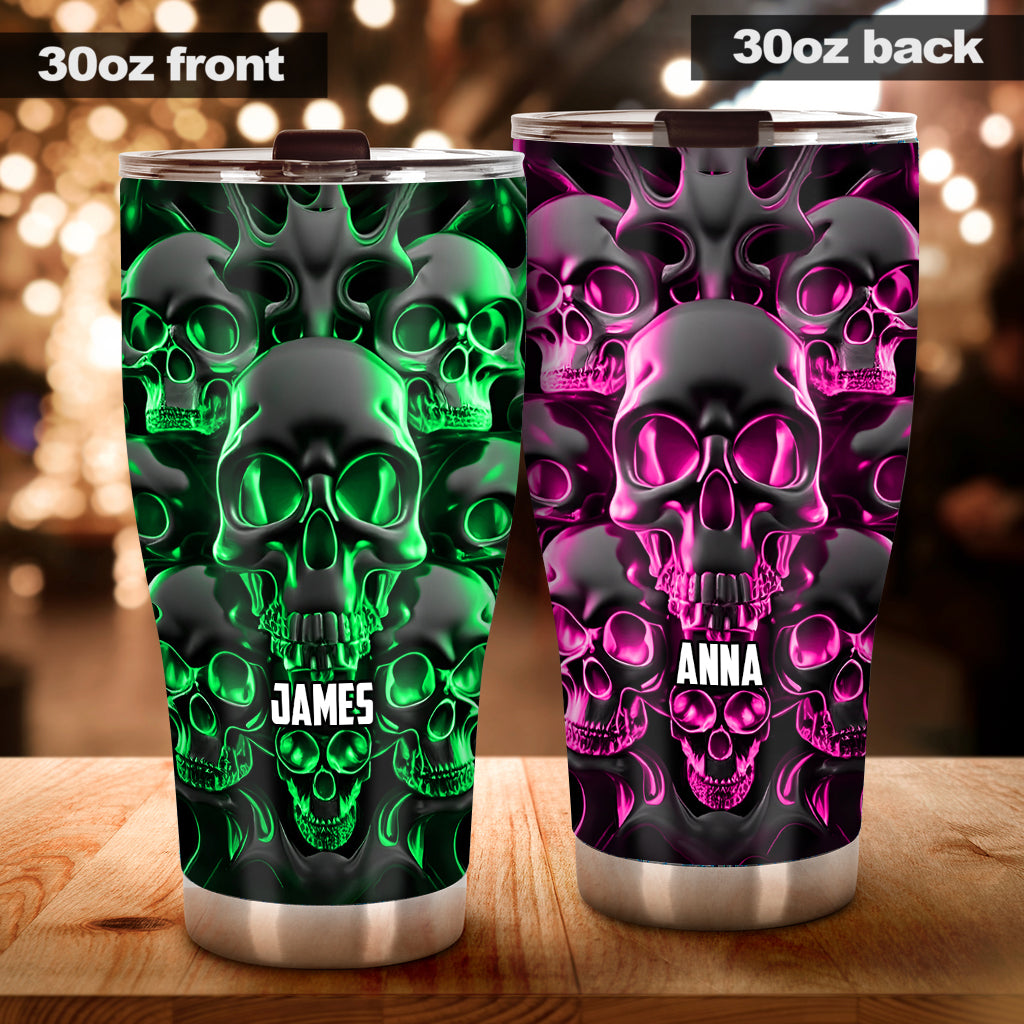 Melted Skull - Personalized Skull Tumbler