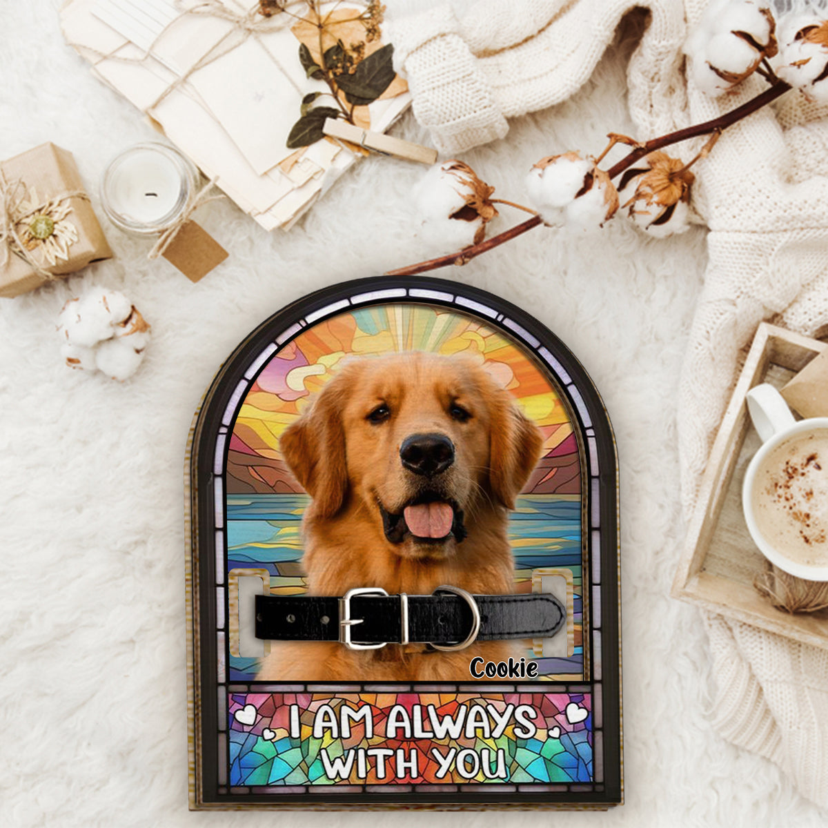 I'm Always With You - Personalized Dog 2 Layered Wood Sign / Wood Plaque