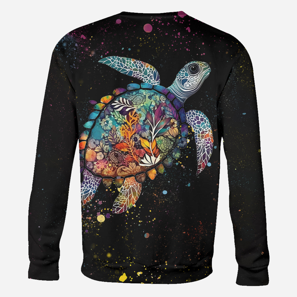 This Grandma Mom Belongs To - Personalized Turtle All Over Shirt