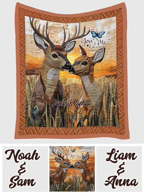 You & Me We Got This - Personalized Couple Quilt