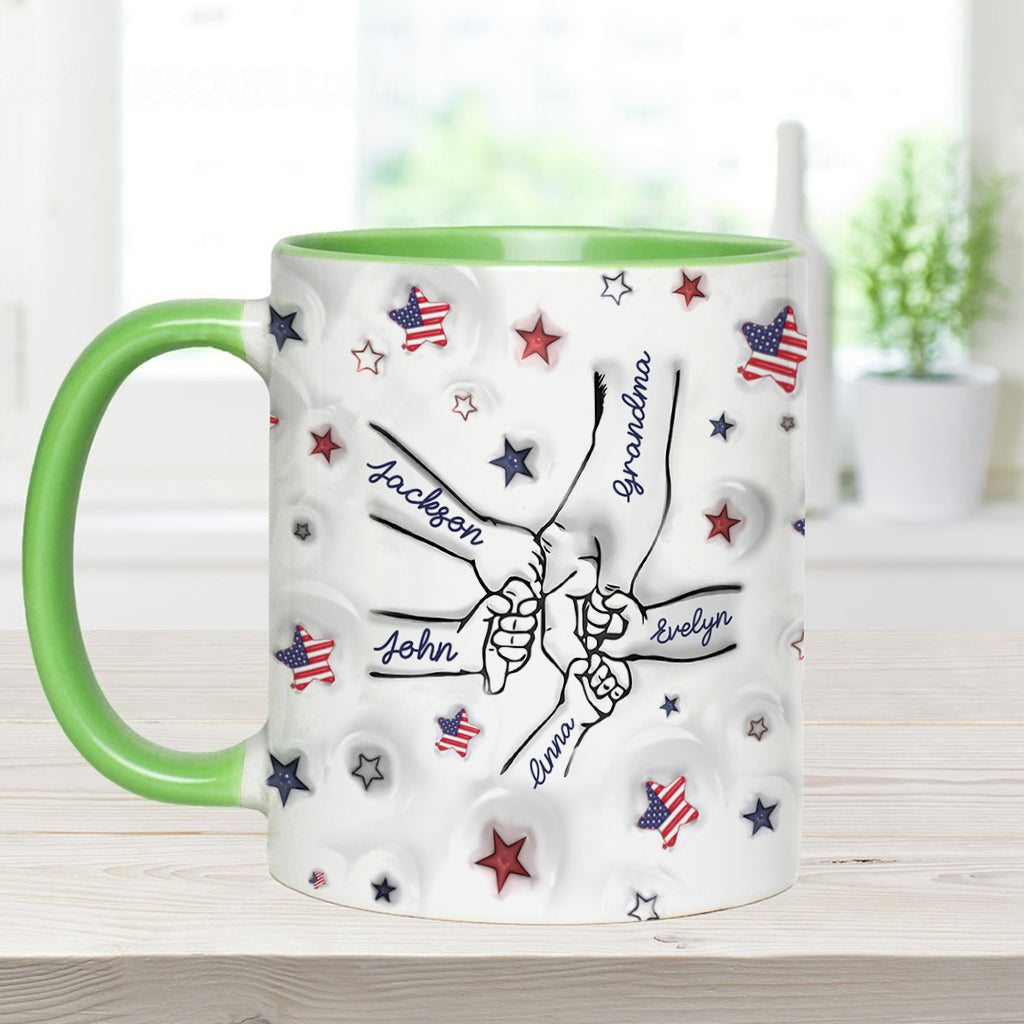 Proud Grandma Mom Aunt - Personalized Grandma Accent Mug