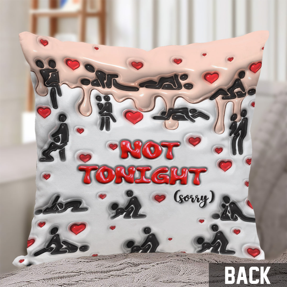 Tonight Who Hoo - Personalized Couple Throw Pillow