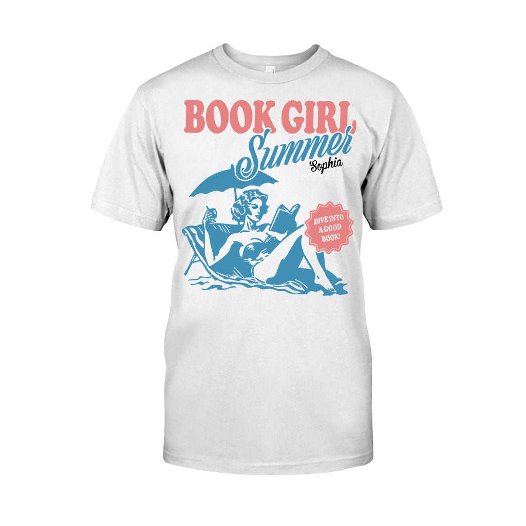 Book Girl Summer - Personalized Book T-shirt And Hoodie