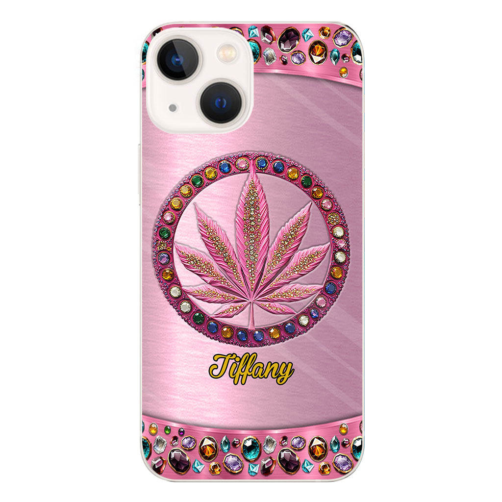 Stoner Chick - Personalized Weed Clear Phone Case