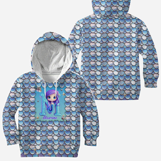 Beautiful Mermaid - Personalized Kid All Over Shirt