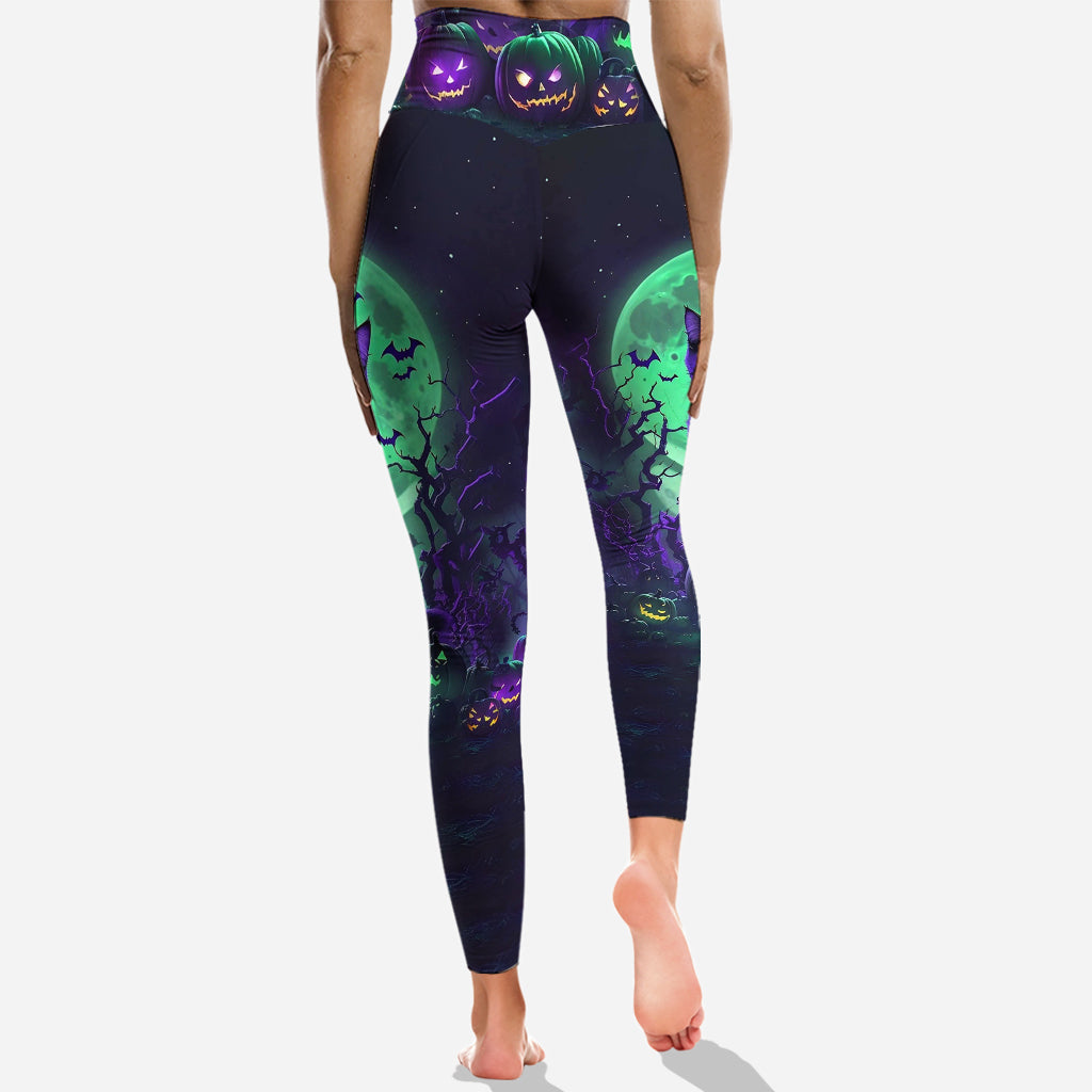 Mysterious Black Cat - Personalized Black Cat Hoodie and Leggings