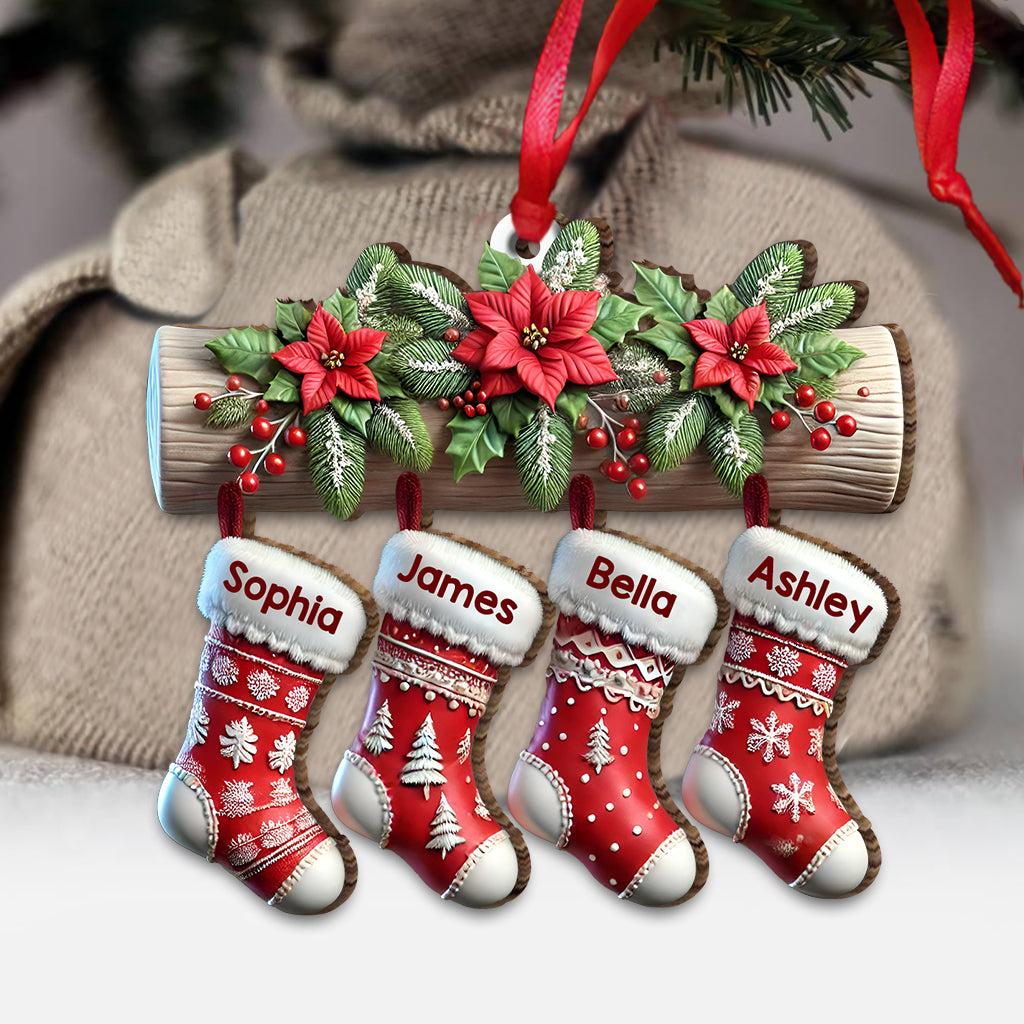 Christmas Stockings - Personalized Family Ornament