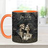 You &amp; Me - Personalized Skull Accent Mug