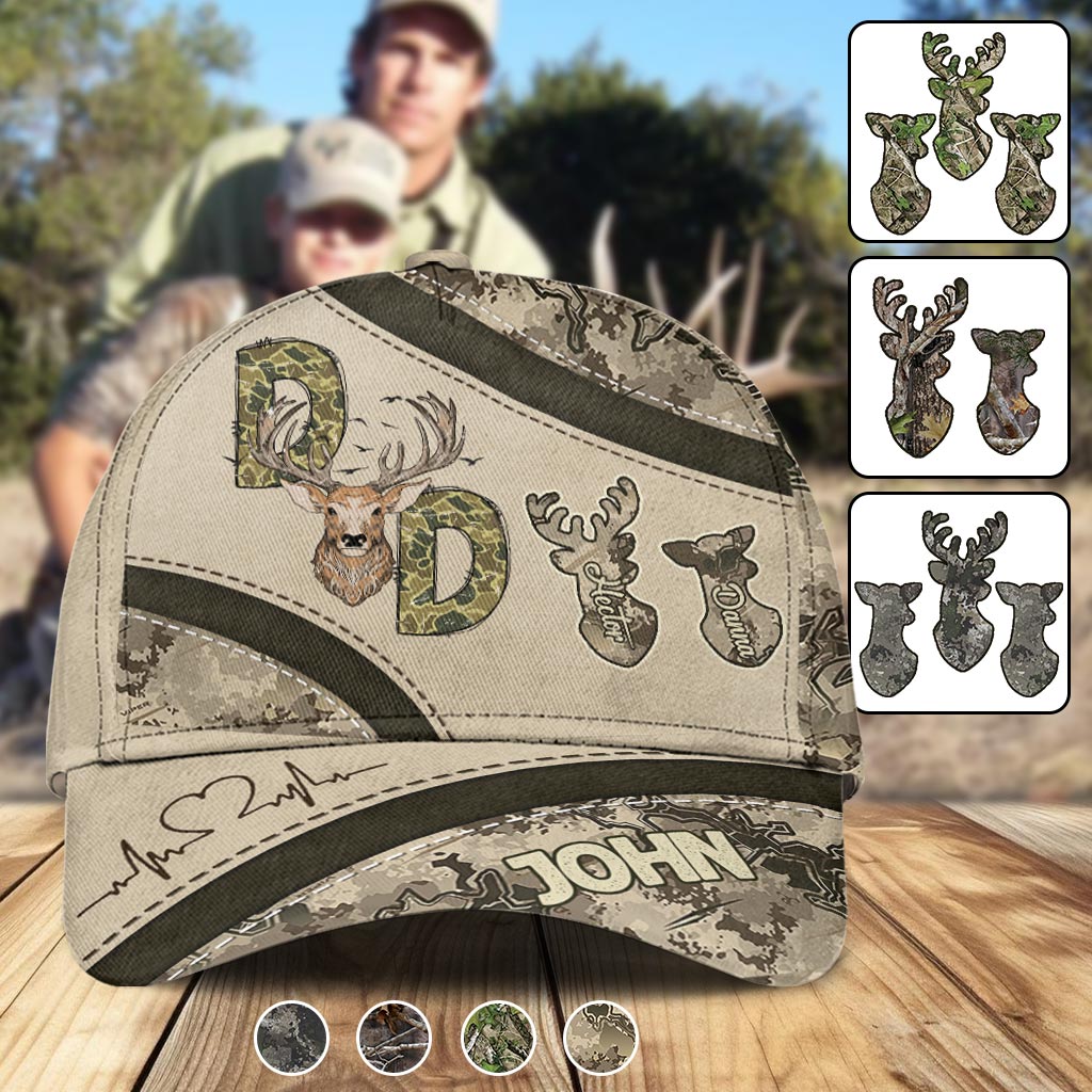Hunter Dad Deer Hunting - Personalized Hunting Classic Cap