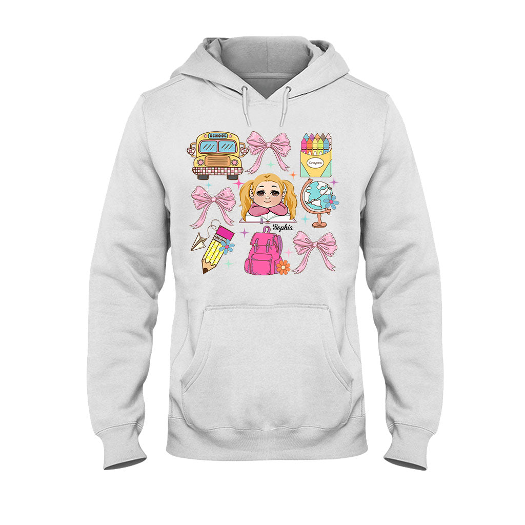 Back to School Coquette - Personalized Kid T-shirt And Hoodie