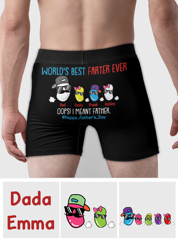 World's Best Farter Ever - Personalized Father Men’s Boxer Briefs
