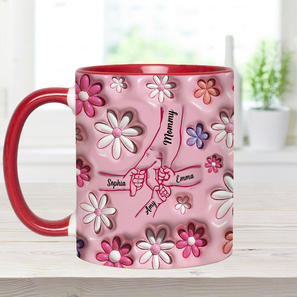 Holding Hands - Personalized Mother Accent Mug