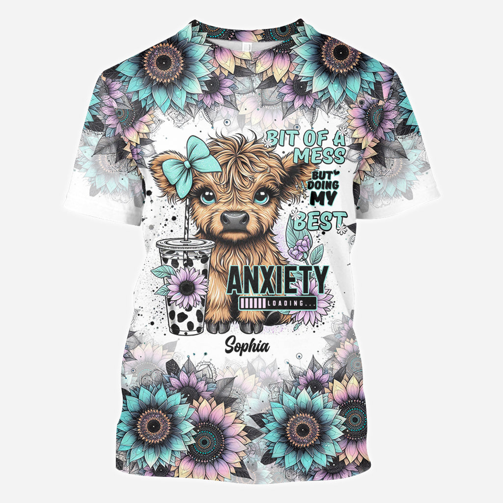 Ein bisschen chaotisch, aber ich gebe mein Bestes – personalisiertes Allover-Shirt