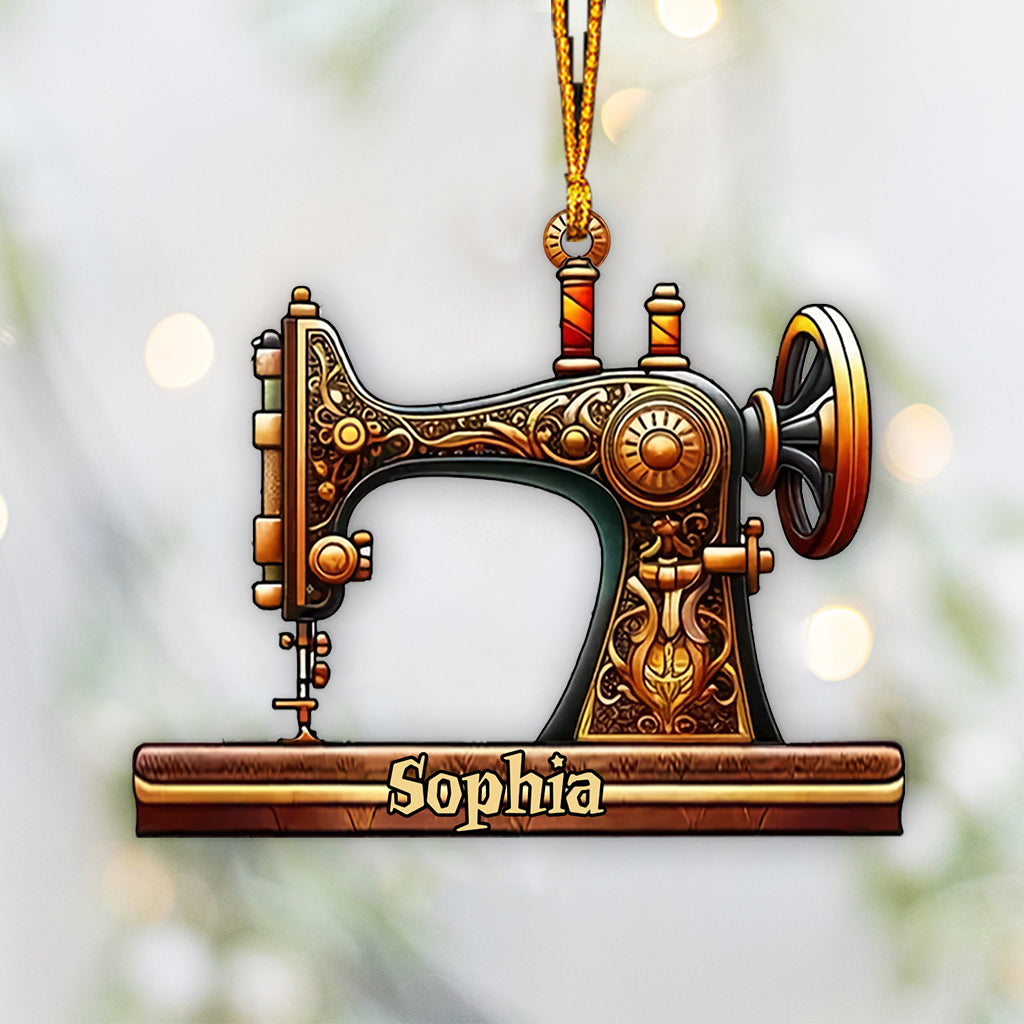 Bautiful Sewing Machine - Personalized Sewing Ornament