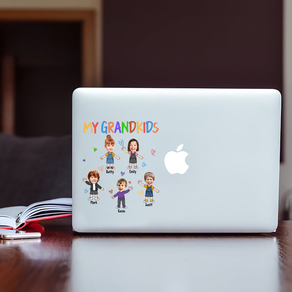 My Grandkids - Personalized Grandma Decal Die Cut
