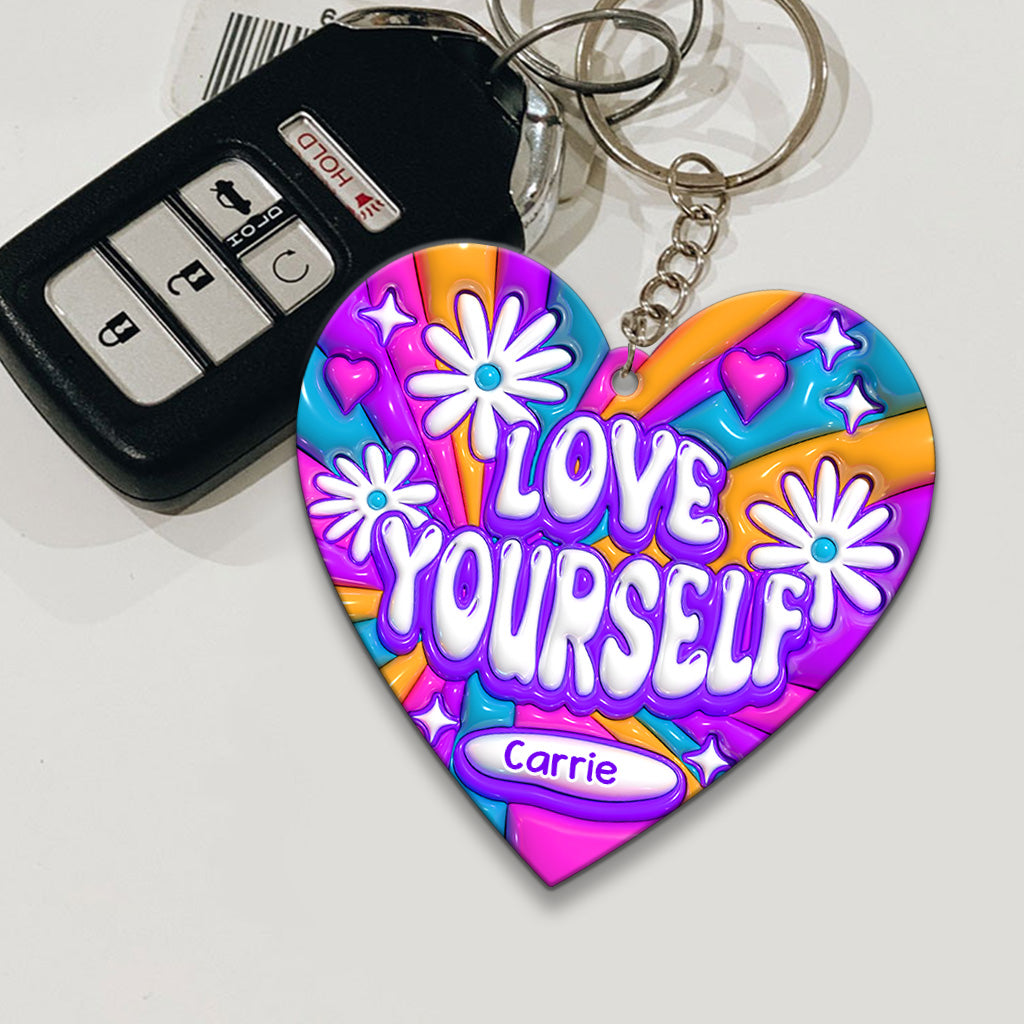 Love Yourself - Personalized Keychain