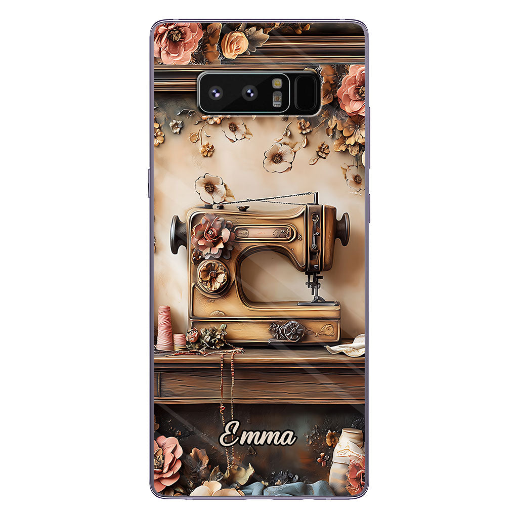 Beautiful Sewing Machine - Personalized Sewing Clear Phone Case