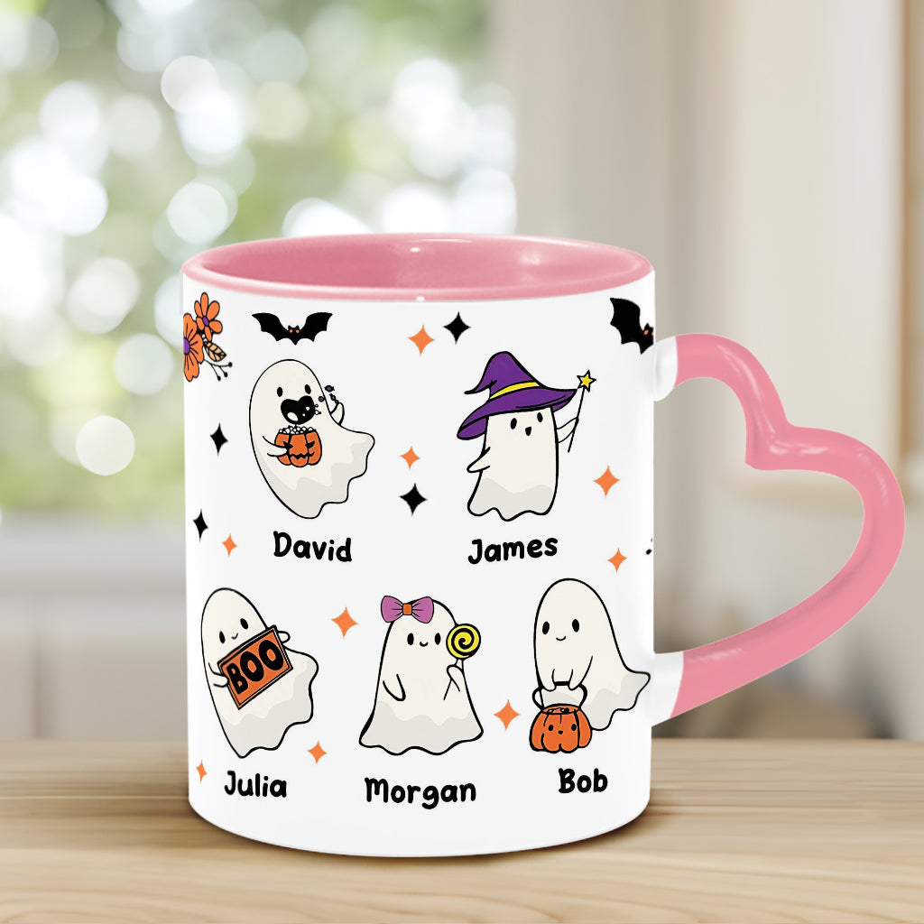 Nana's Boo Crew – Personalisierte Tasse mit Herzgriff für Oma