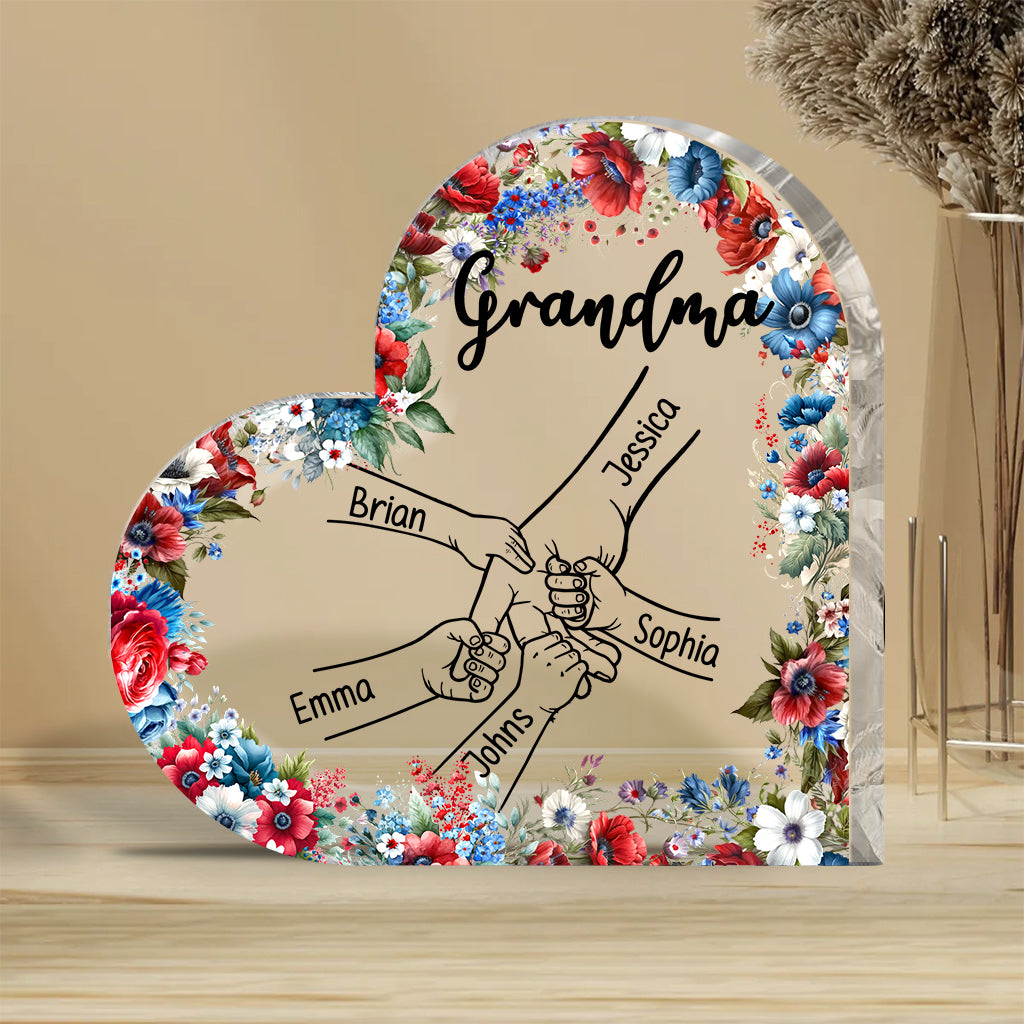Grandma's Life 4th Of July - Personalized Grandma Custom Shaped Acrylic Plaque