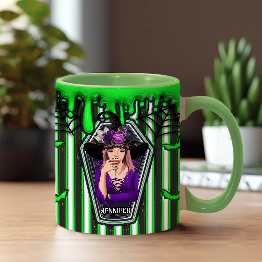 Myself Strange and Unusual - Personalized Witch Accent Mug