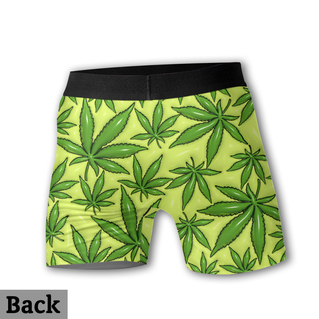 420-Rhythmus – Personalisierte Boxershorts für Herren mit Weed-Motiv