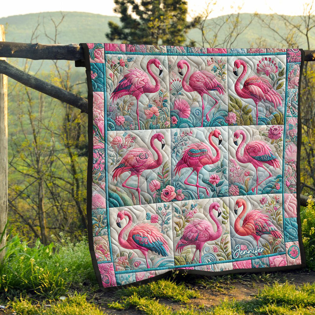 Wunderschöner Flamingo – personalisierte Flamingo-Decke