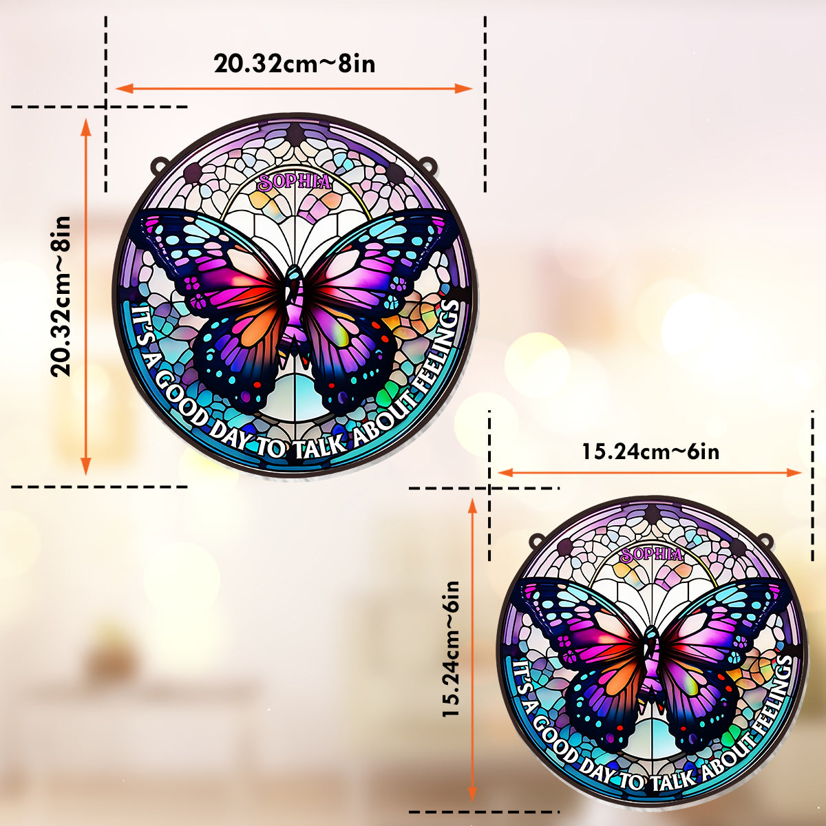 It's A Good Day To Talk About Feelings - Personalized Window Hanging Suncatcher Ornament