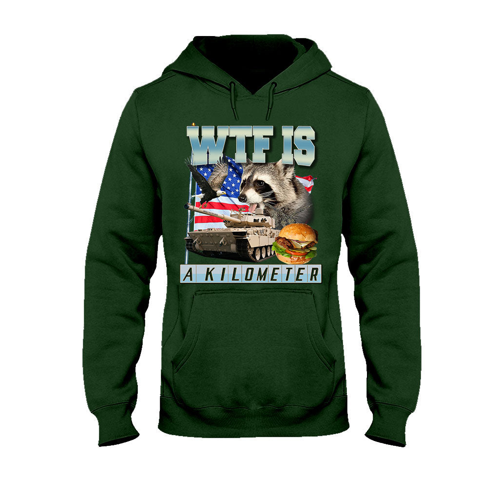 Was zum Teufel ist ein Kilometer? – Waschbär-T-Shirt und Hoodie