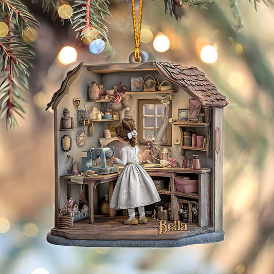 Mon havre de paix - Ornement de couture personnalisé