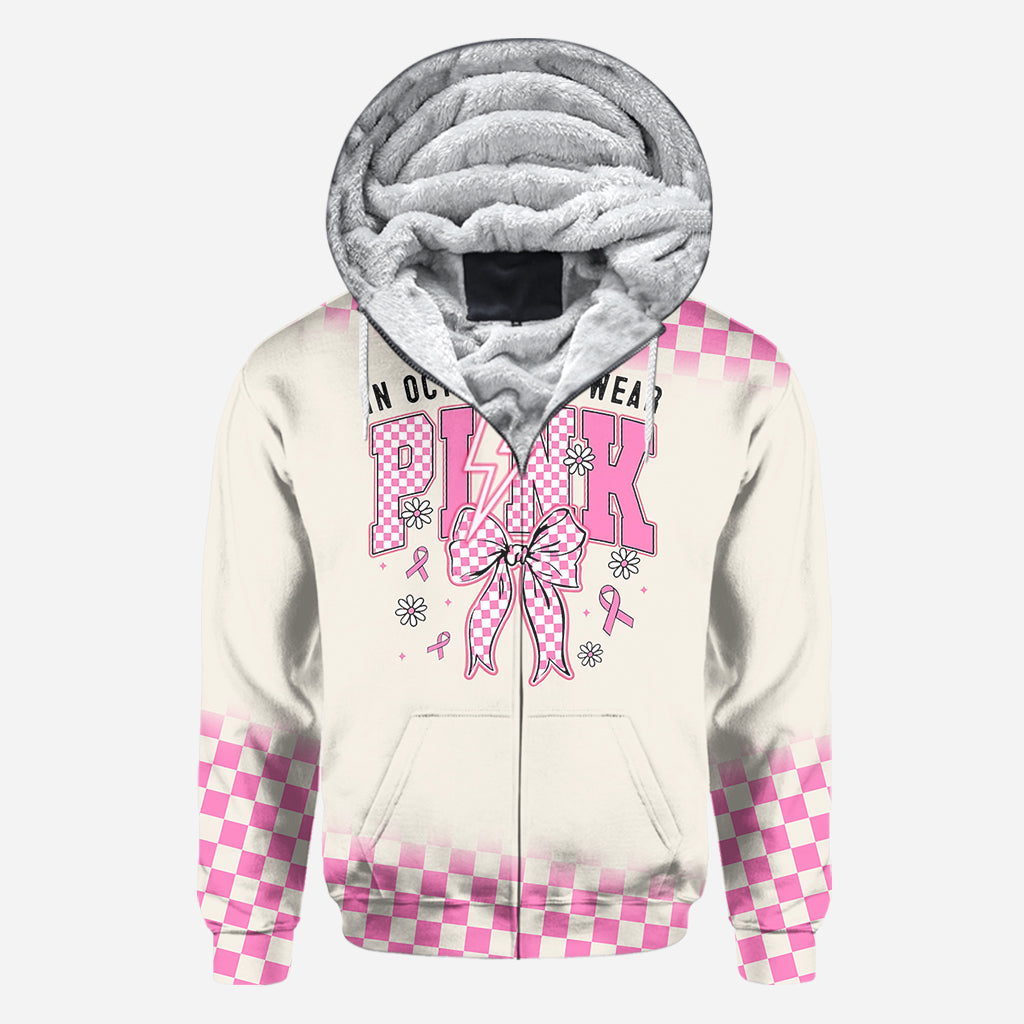 In October We Wear Pink - Personalized Breast Cancer Awareness All Over Shirt